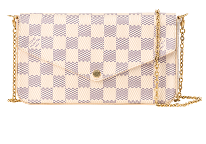 Felicie Pochette, &pound;795, Handbags, White, Canvas, Front view